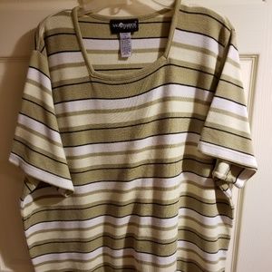 Sag Harbor Woman Square Neck Top 3X